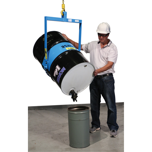 Leveurs de baril - Inclinaison manuelle, Baril de 55 gal. US (45 gal. imp.), Capacit&eacute; 800 lb/363 kg Helyx Safety & Industrial Supplies