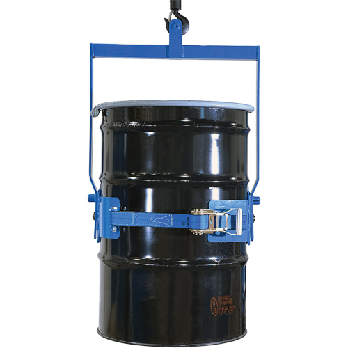 Ensemble de l&egrave;ve-baril manuel inclinable, Baril de 55 gal. US (45 gal. imp.), Capacit&eacute; 800 lb/363 kg Helyx Safety & Industrial Supplies