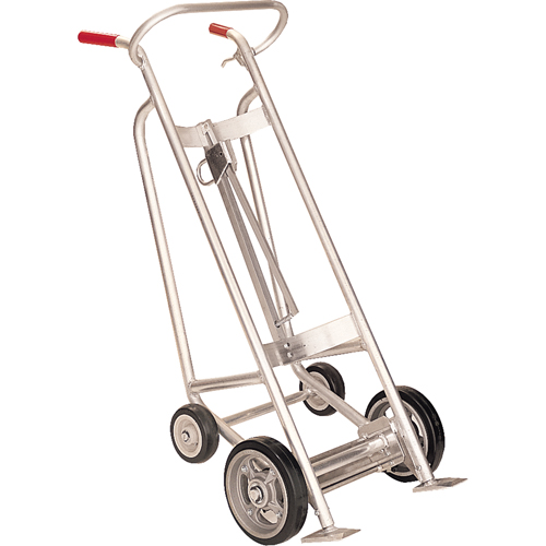 Drum Truck with Hand Brake, Aluminum Construction, 25 - 55 US Gal. (20 - 45 Imperial Gal.) Helyx Safety & Industrial Supplies