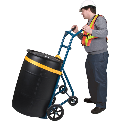 Drum Hand Truck , Steel Construction, 25 - 55 US Gal. (20 - 45 Imperial Gal.) Helyx Safety & Industrial Supplies
