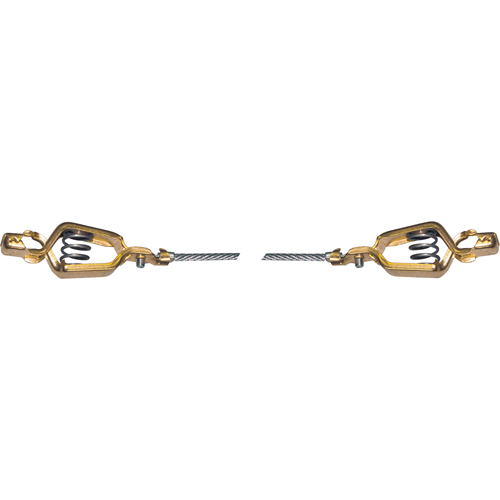 Light-Duty Bonding & Grounding Wire Assemblies - Two Alligator Clips Helyx Safety & Industrial Supplies