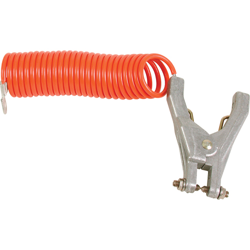 Coiled Grounding Clamps, 120" Long Helyx Safety & Industrial Supplies