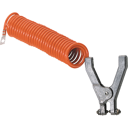 Coiled Grounding Clamps, 180" Long Helyx Safety & Industrial Supplies