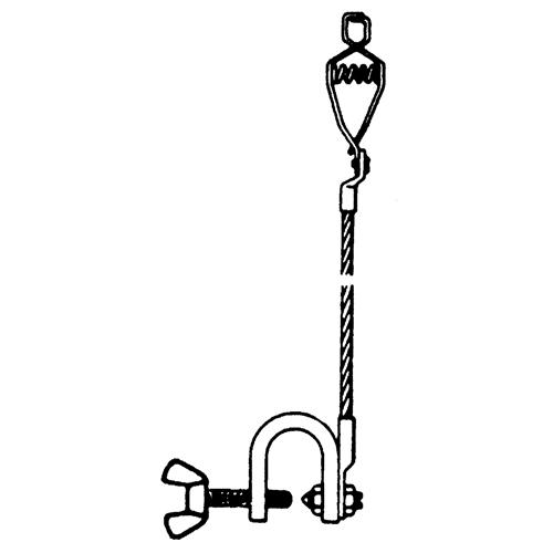 Light-Duty Bonding & Grounding Wire Assemblies - Alligator Clip & Small C-Clamps Helyx Safety & Industrial Supplies