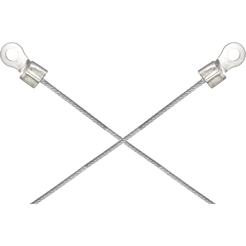 Light-Duty Bonding & Grounding Wire Assemblies - Two 1/4" Terminal Connectors Helyx Safety & Industrial Supplies