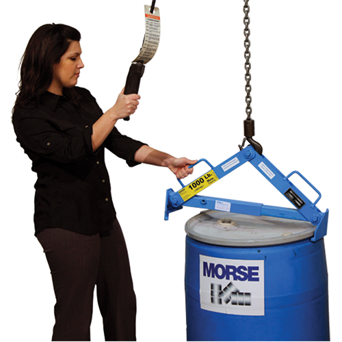 Drum Lifter, 30 - 85 US Gal. (25 - 70 Imperial Gal.), 1000 lbs./454 kg. Cap. Helyx Safety & Industrial Supplies