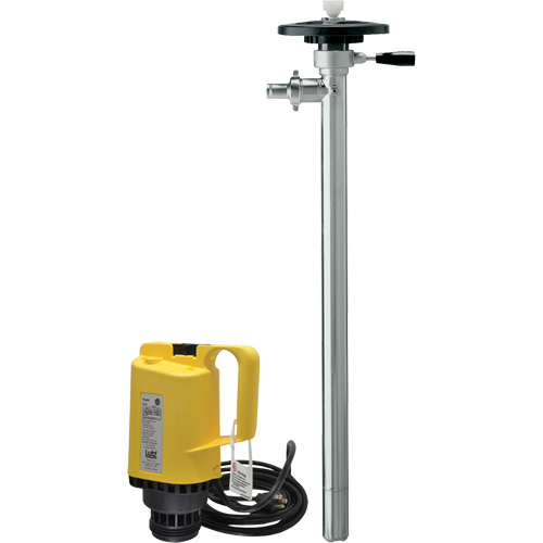 Pompes &agrave; tambour &eacute;lectriques, Acier inoxydable, 51 gal./min Helyx Safety & Industrial Supplies