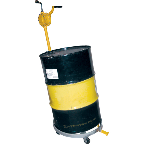 Tilting Drum Dollies, Steel, 900 lbs. Capacity, 23-1/2" Diameter, Hard Rubber Casters Helyx Safety & Industrial Supplies