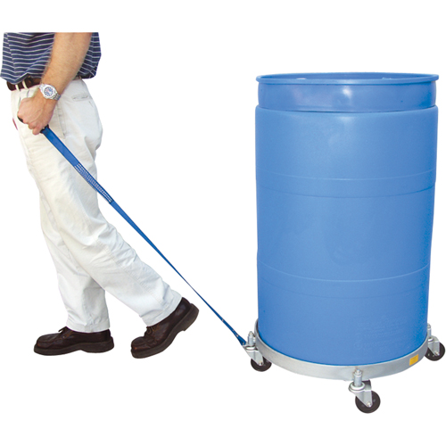 Multi-Tier Drum Dollies, Steel, 900 lbs. Capacity, 23-1/2" Diameter, Rubber Casters Helyx Safety & Industrial Supplies