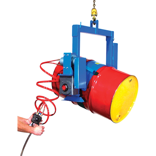 BASCULE BARIL POUDRE MOTEUR AIR, Baril de 55 gal. US (45 gal. imp.), Capacit&eacute; 1500 lb/680 kg Helyx Safety & Industrial Supplies