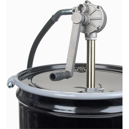 Pompes rotatives pour barils, Aluminium, Pour capacit&eacute; 15-55 gal., 6-3/4 oz par r&eacute;volution Helyx Safety & Industrial Supplies