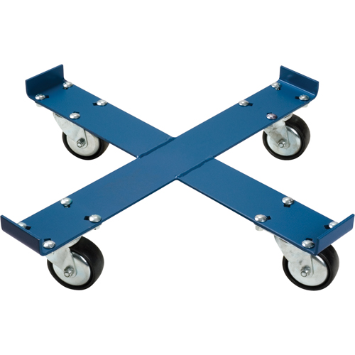 Drum Dolly, Steel, 1000 lbs. Capacity, 24" Diameter, Polyurethane Casters Helyx Safety & Industrial Supplies