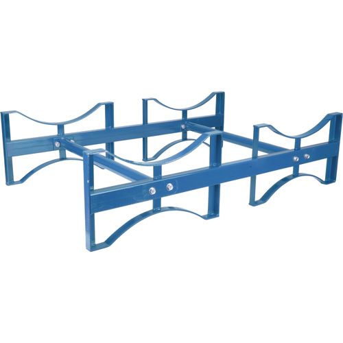 Drum Stacking Rack, 2 Drums, 1600 lbs. Capacity, 45-1/2" W x 30" D x 12-1/2" H Helyx Safety & Industrial Supplies
