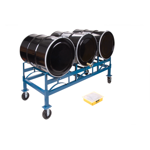 Drum Stacking Rack, 3 Drums, 2400 lbs. Capacity, 71-1/2" W x 30" D x 12-1/2" H Helyx Safety & Industrial Supplies