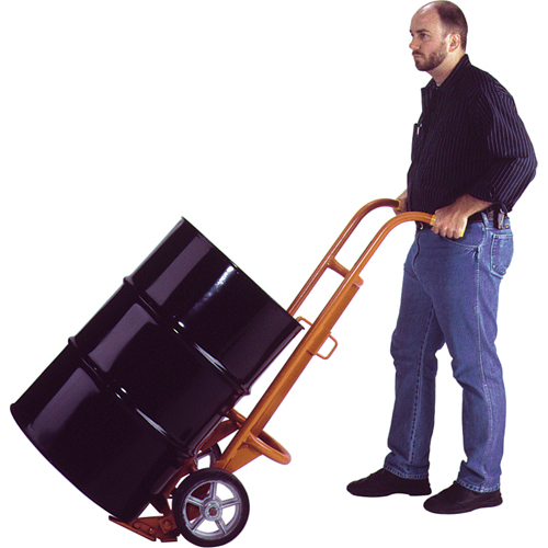 Chariots ergonomiques pour baril, Fabriqu&eacute; en Acier, 55 - 85 gal. US (45 - 70 gal. imp.) Helyx Safety & Industrial Supplies
