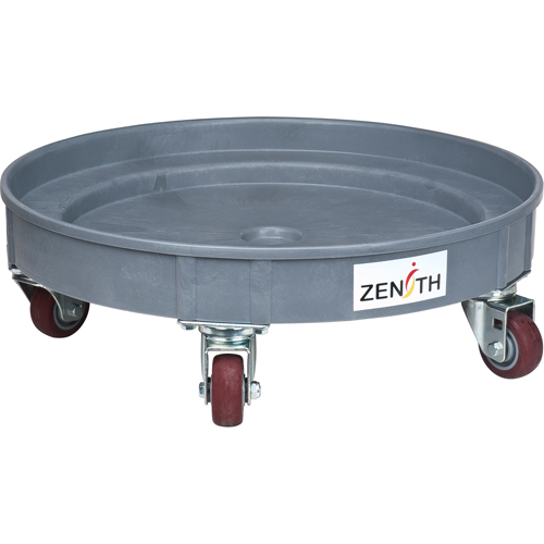 Socle roulant pour baril de confinement des fuites, 24,25" dia. X 7,625" h, Cap. de d&eacute;versement 1,5 gal. US Helyx Safety & Industrial Supplies