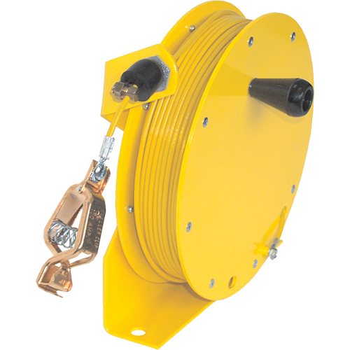 Static Grounding Hand Wind Reels, 50' Length Helyx Safety & Industrial Supplies