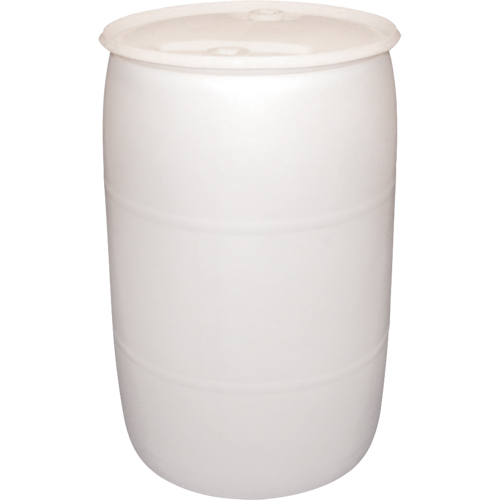 Polyethylene Drums, 55 US gal (45 imp. gal.), Closed Top, Natural Helyx Safety & Industrial Supplies