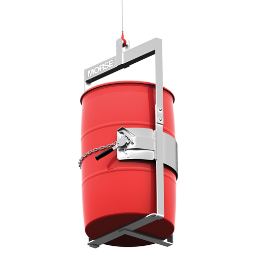 Stainless Steel Below-Hook Drum Lifter, 30 - 55 US Gal. (25 - 45 Imperial Gal.), 1000 lbs./454 kg Cap. Helyx Safety & Industrial Supplies