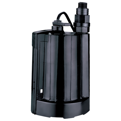 Pompe utilitaire submersible automatique, 1/3 CV, 2160 gal./h, 115 V, 4 A Helyx Safety & Industrial Supplies