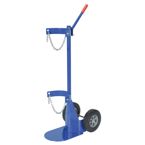 Chariot pour bouteille de gaz, Roues Caoutchouc, Base de 12" la x 15-1/2" lo, 500 lb Helyx Safety & Industrial Supplies