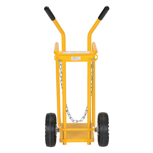 Chariot pour bouteille de gaz, Roues Caoutchouc moul&eacute;, Base de 9-13/16" la x 16" lo, 150 lb Helyx Safety & Industrial Supplies