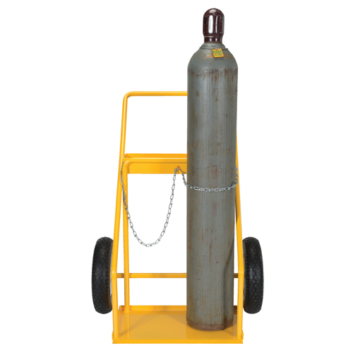 Chariot pour bouteille de gaz, Roues Caoutchouc, Base de 22" la x 14-1/8" lo, 250 lb Helyx Safety & Industrial Supplies