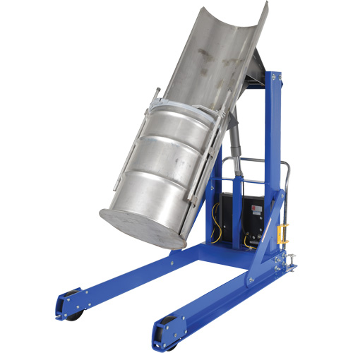 Portable Hydraulic Drum Dumper, For 30 - 55 US Gal. (25 - 45.8 Imperial Gal.) Helyx Safety & Industrial Supplies