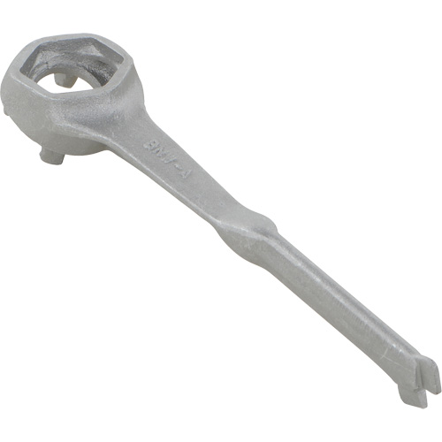 Single Ended Specialty Bung Nut Wrench, 1-1/2" Opening, 4-1/4" Handle, Non-Sparking Aluminum Helyx Safety & Industrial Supplies