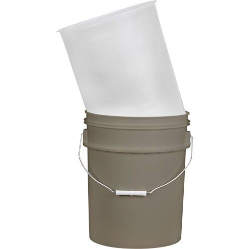 Plastic Pail Liner, 11-1/4" Dia. x 14" H, 5 US gal (4.16 imp. Gal.) Capacity Helyx Safety & Industrial Supplies