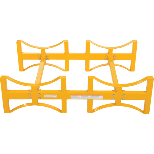 Steel Stackable Drum Rack, 2 Drums, 1600 lbs. Capacity, 45-1/2" W x 29-7/8" D x 12-3/4" H Helyx Safety & Industrial Supplies