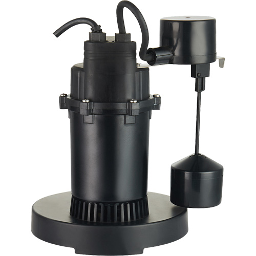 Pompe de puisard submersible thermoplastique, 2560 gal./h, 115 V, 4,6 A, 1/3 CV Helyx Safety & Industrial Supplies