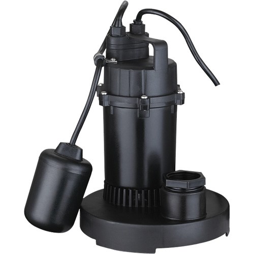 Pompe de puisard submersible thermoplastique, 2560 gal./h, 115 V, 4,6 A, 1/3 CV Helyx Safety & Industrial Supplies