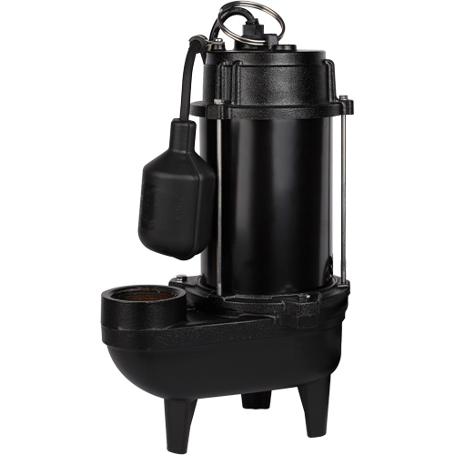 Pompe d'effluent en fonte, 4800 gal./h, 120 V, 7,8 A, 1/2 CV Helyx Safety & Industrial Supplies