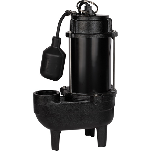 Cast Iron Sewage Pump, 120 V, 9.5 A, 6000 GPH, 1/2 HP Helyx Safety & Industrial Supplies