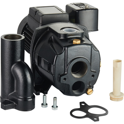 Dual Voltage Cast Iron Convertible Jet Pump, 115 V/230 V, 1400 GPH, 3/4 HP Helyx Safety & Industrial Supplies