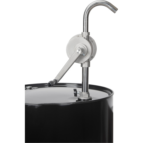 Rotary Type Drum Pump, Stainless Steel, Fits 55 Gal., 12 oz./Stroke Helyx Safety & Industrial Supplies