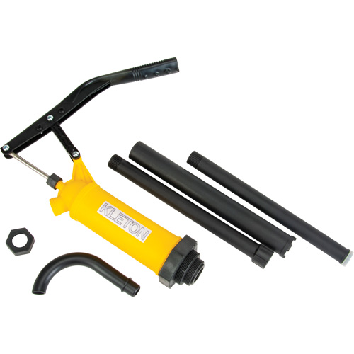Pompe &agrave; baril de type levier, Polypropyl&egrave;ne, 14 oz/course, Pour barils de 5-55 gal. Helyx Safety & Industrial Supplies