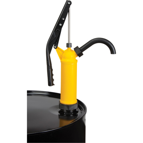 Pompe &agrave; baril de type levier, Polypropyl&egrave;ne, 14 oz/course, Pour barils de 5-55 gal. Helyx Safety & Industrial Supplies