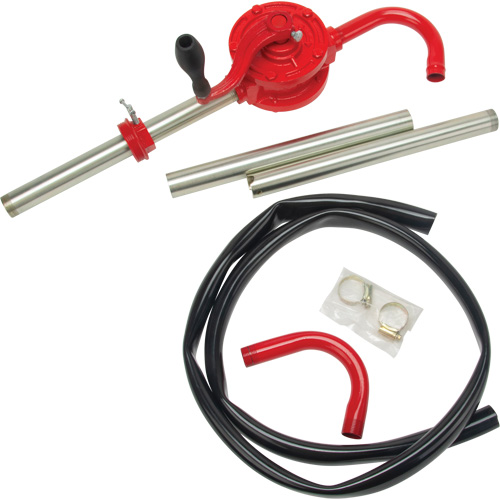 Pompe rotative pour baril, Fonte/Acier, Pour capacit&eacute; 30-55 gal., 8 oz/course Helyx Safety & Industrial Supplies