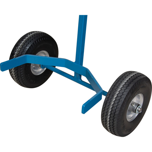 Cylinder Cart, Flat-Free Wheels, 15-1/2" W x 14-1/4" L Base, 600 lbs. Helyx Safety & Industrial Supplies