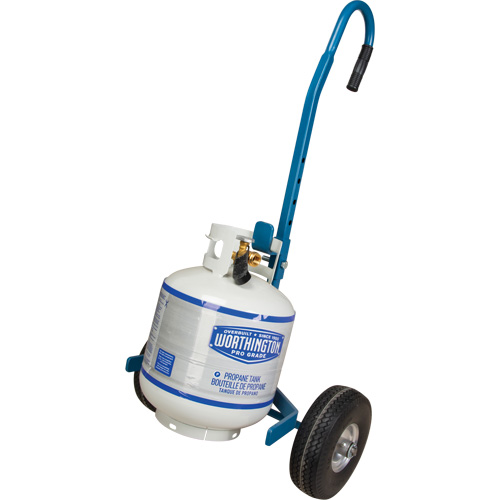 Cylinder Cart, Flat-Free Wheels, 15-1/2" W x 14-1/4" L Base, 600 lbs. Helyx Safety & Industrial Supplies