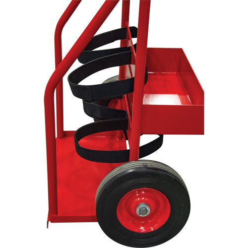 Hot Works Fire Prevention Cart, Semi-Pneumatic Wheels, 17.75" W x 8.9" L Base, 100 lbs. Helyx Safety & Industrial Supplies