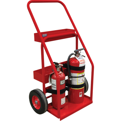 Hot Works Fire Prevention Cart, Semi-Pneumatic Wheels, 17.75" W x 8.9" L Base, 100 lbs. Helyx Safety & Industrial Supplies