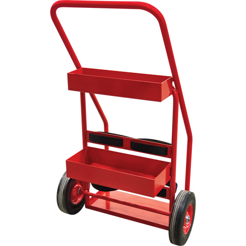 Hot Works Fire Prevention Cart, Semi-Pneumatic Wheels, 17.75" W x 8.9" L Base, 100 lbs. Helyx Safety & Industrial Supplies