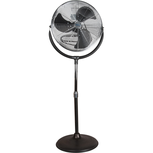 High-Velocity Pedestal Fan, Commercial, 3 Speed, 20" Diameter Helyx Safety & Industrial Supplies