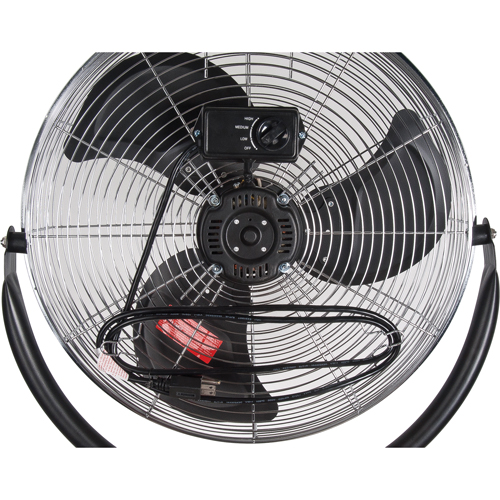 High-Velocity Pedestal Fan, Commercial, 3 Speed, 20" Diameter Helyx Safety & Industrial Supplies