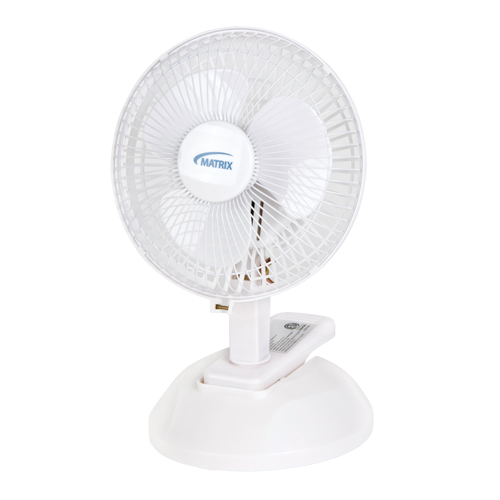 Clip-On & Desk Fan, 6" Diameter, 2 Speeds Helyx Safety & Industrial Supplies