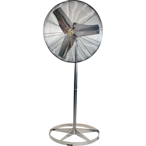Stainless Steel Food Service Washdown Air Circulating Fans, Industrial, 1 Speed, 24" Diameter Helyx Safety & Industrial Supplies