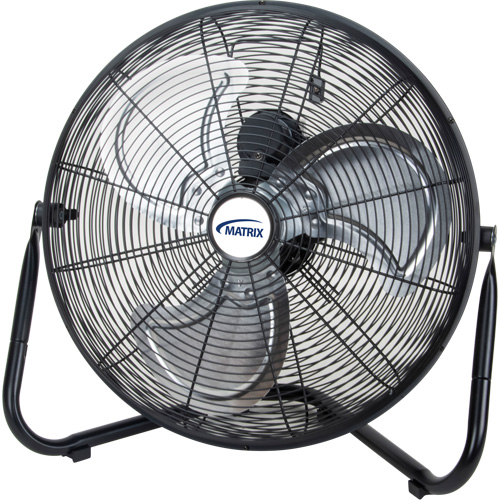 High-Velocity Floor Fan, Commercial, 3 Speed, 16" Diameter Helyx Safety & Industrial Supplies